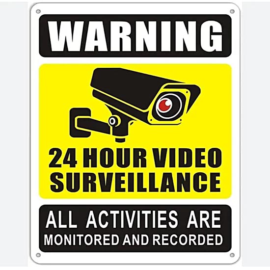 Video Warning Sign